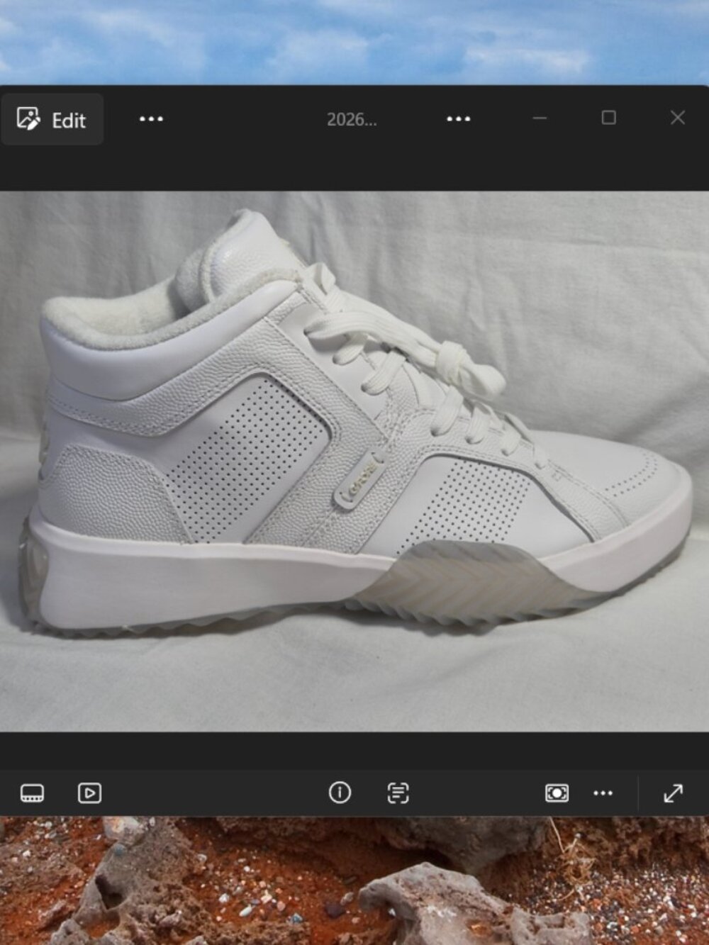 G/FORE G.112 Men White Leather Mid-Top Street Shoe Size 9 9.5 10.5 11 NEW